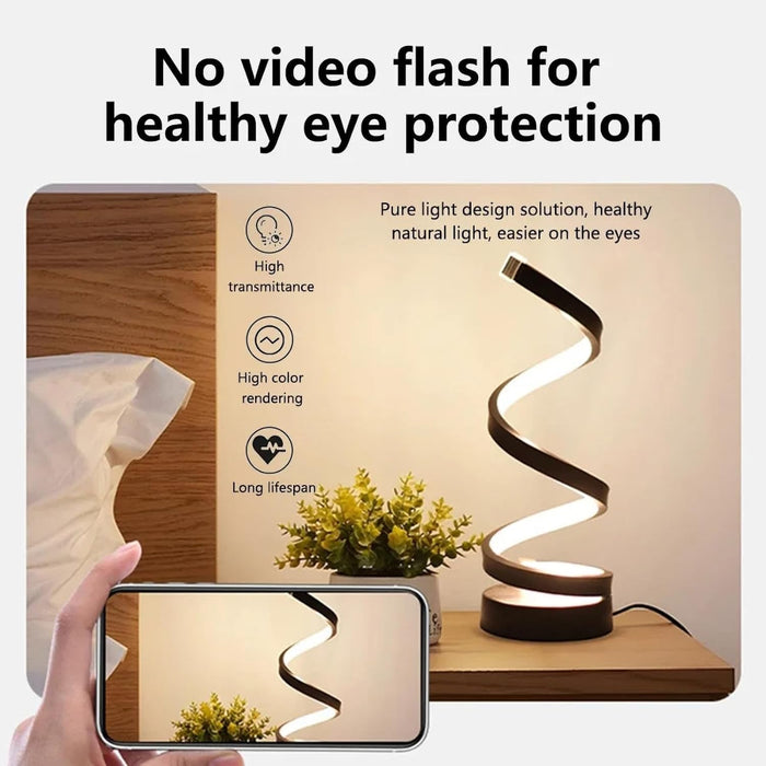 Spiral LED Table Lamp