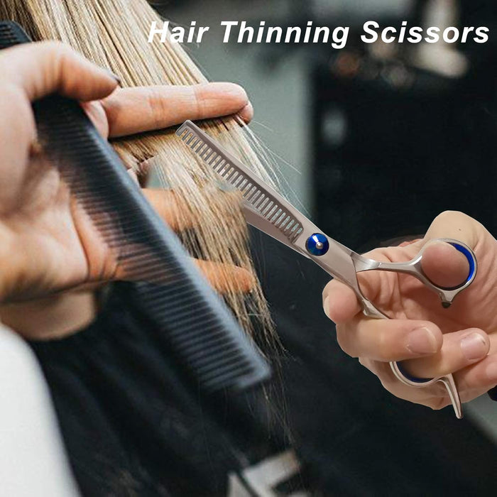 2pcs 6" Salon Hairdressing Scissors Hair Barber Professional Cutting Thinning