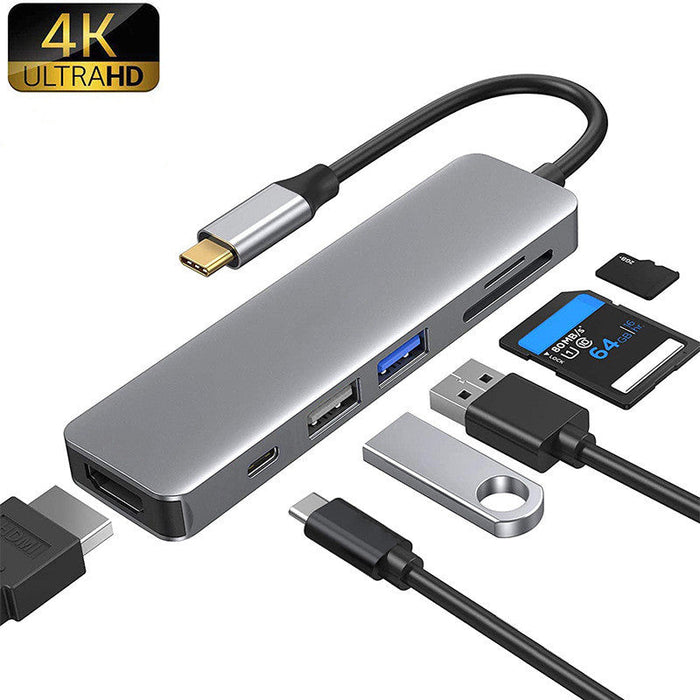 6 in 1 USB C Hub