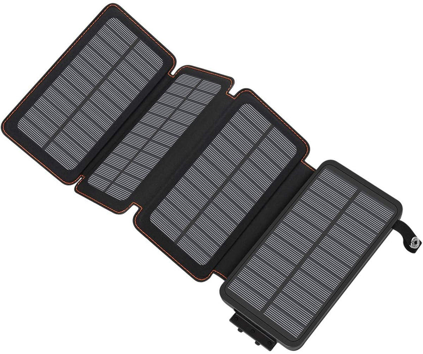 Solar Power Bank with 4 Panels 25000mAh