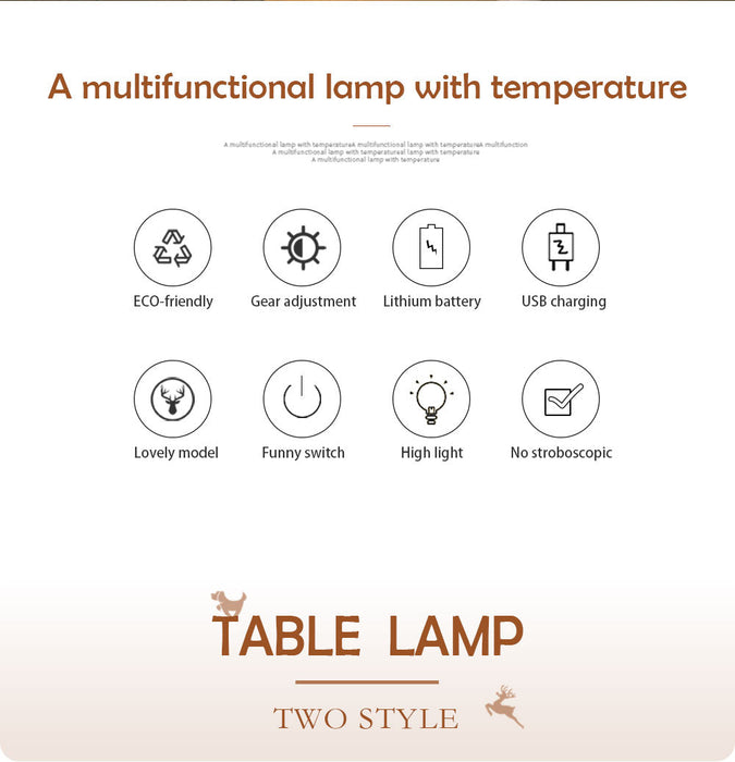 Led Night Light Rechargable Lamp