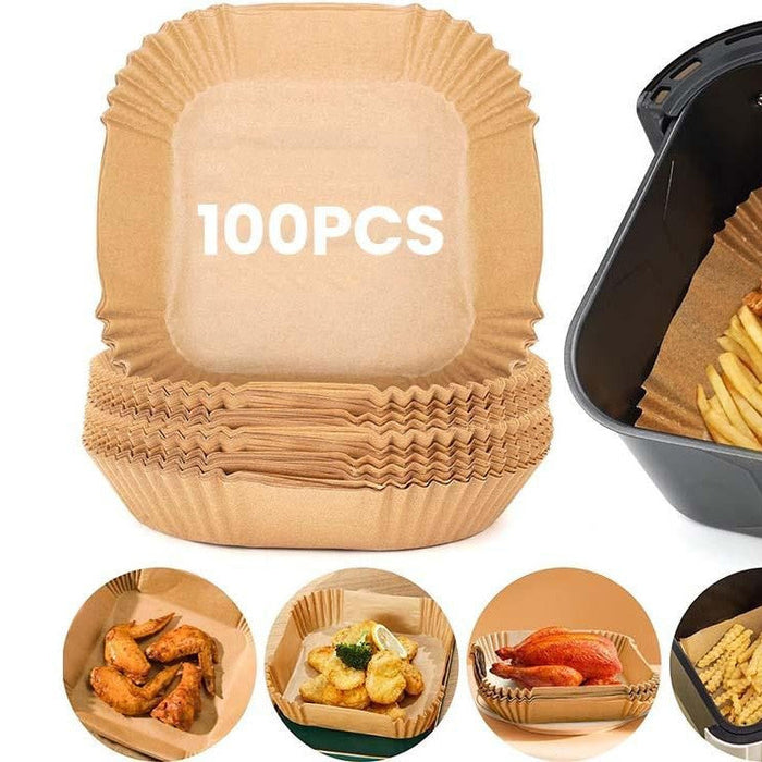 100PCS Square Air Fryer Paper