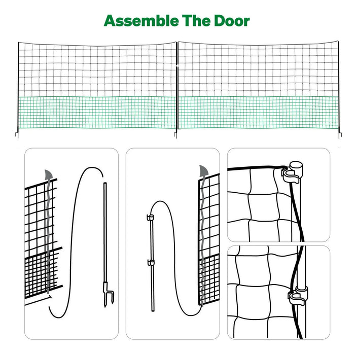 Poultry Chicken Netting Fence Fencing 1.25*24M