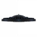 Black industrial component on a white background