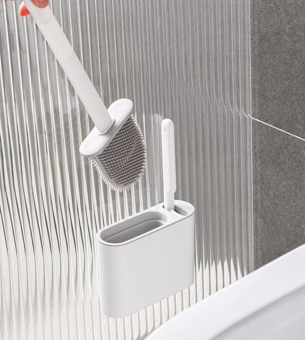 Flex Silicone Toilet Brush with Holder
