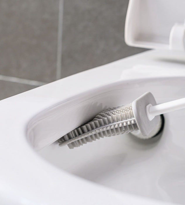 Flex Silicone Toilet Brush with Holder