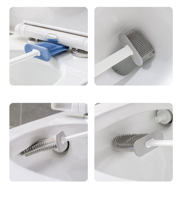 Flex Silicone Toilet Brush with Holder