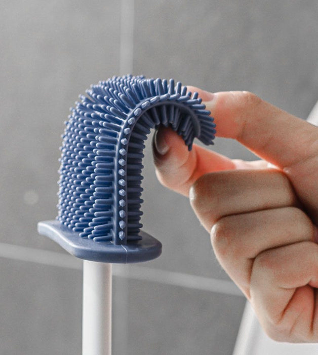 Flex Silicone Toilet Brush with Holder