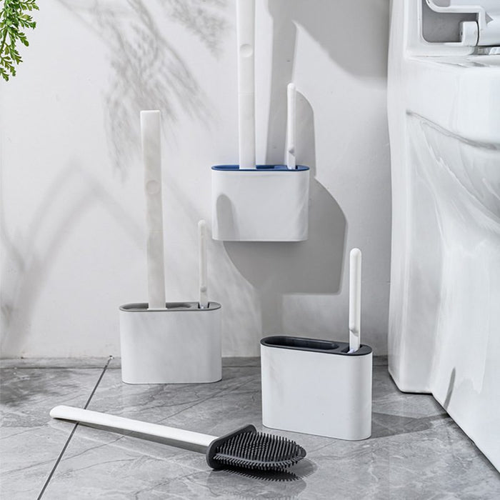 Flex Silicone Toilet Brush with Holder