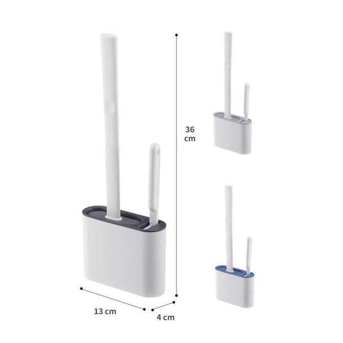 Flex Silicone Toilet Brush with Holder