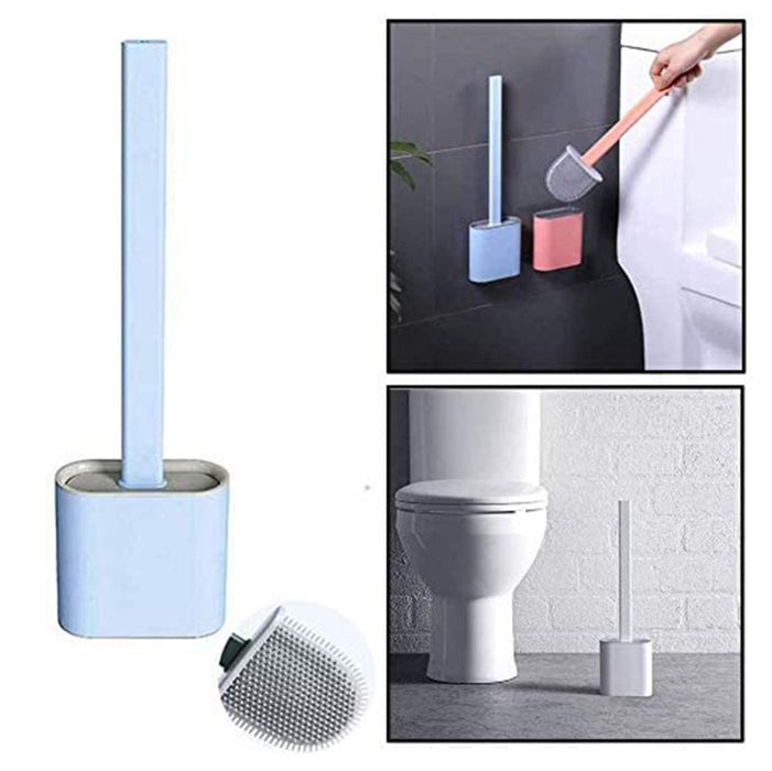 Flex Silicone Toilet Brush with Holder