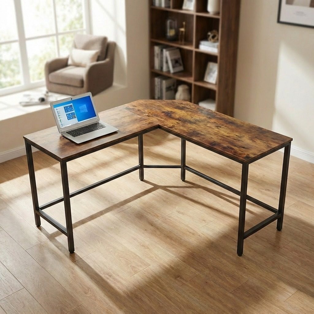 L-Shaped Corner Computer Desk — Off The Back