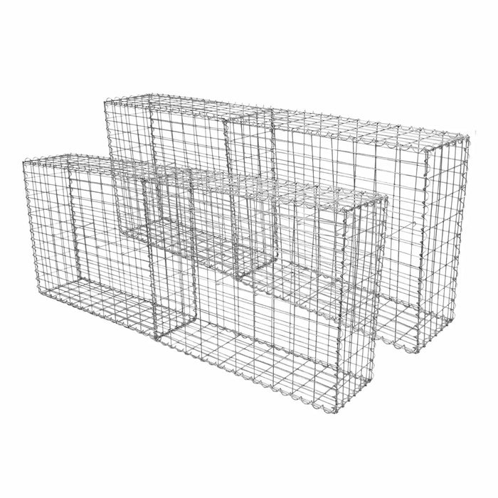 Gabion Baskets Garden Mesh Cages Wire Stone