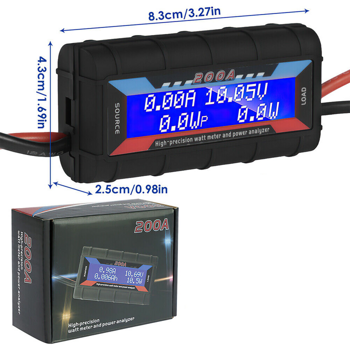 200AMP Volt Watt Meter