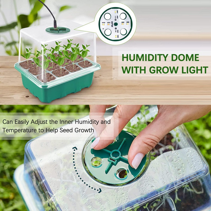 Heightened Seedling Tray Kit with Light