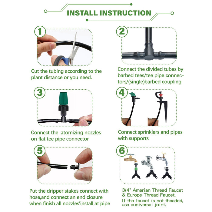 Patio Plant Watering Micro Drip Irrigation Kit-153pcs