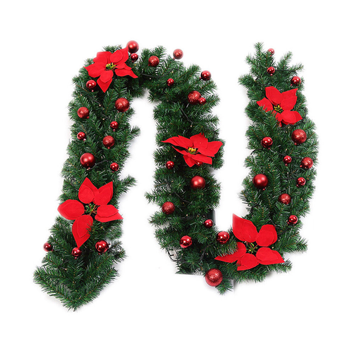 Christmas Fireplace Tree Wreath Garland