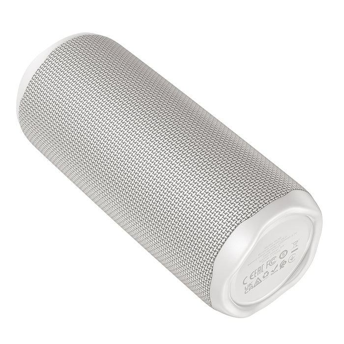 Hoco Bass+ RGB LED Bluetooth Speaker w FM White - image 2