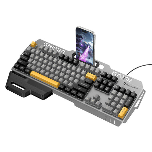 Hoco RGB Ergonomic Wired Gaming Keyboard with Wrist Rest - image 2