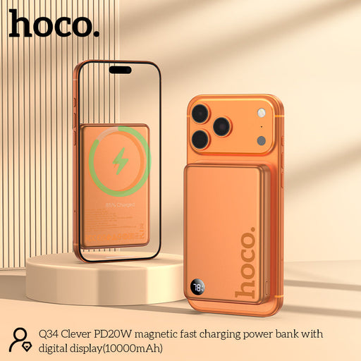 Hoco 10000mAh Magnetic Wireless Super Fast PowerBank - image 2