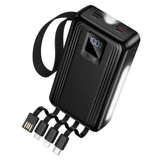Titan PowerUp 30000mAh 22.5W Power Bank with 4 Built-In Cables - image 2
