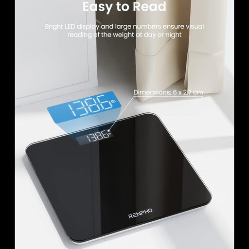 Renpho Digital Bathroom Scale Black - image 2