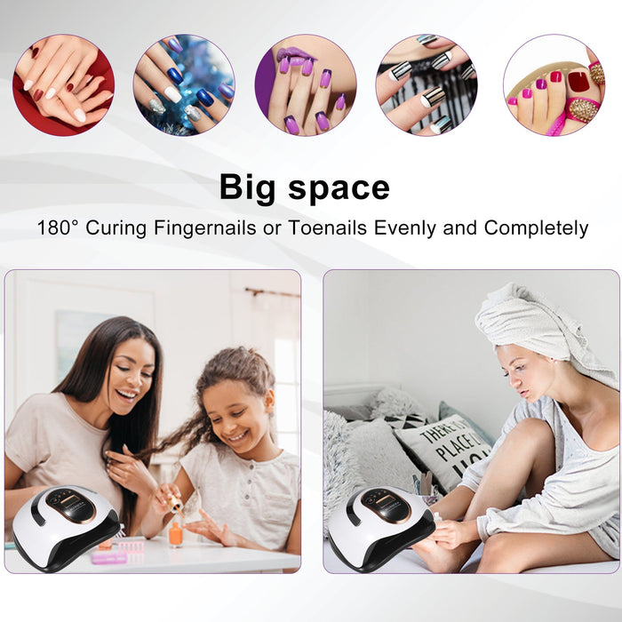 New 168W UV LED Nail Lamp