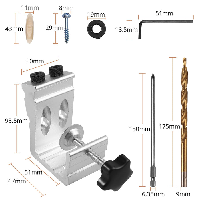 78pcs Woodworking Dowel Jig Kit