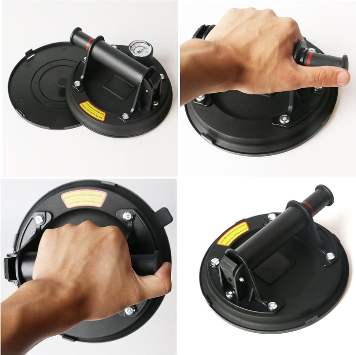 Glass Suction Cup 200kg with Pressure Gauge