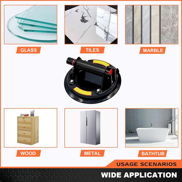 Glass Suction Cup w/ Case 160KG