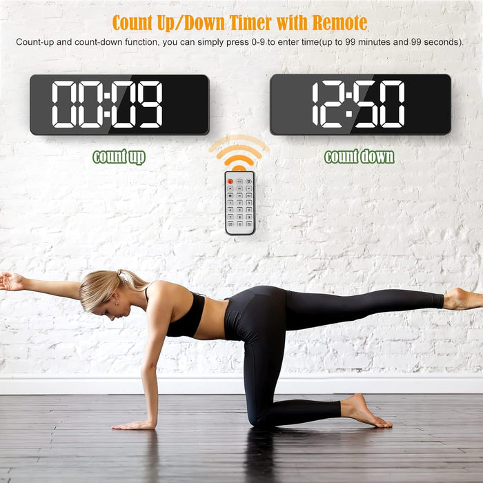 Digital Wall Clock Large