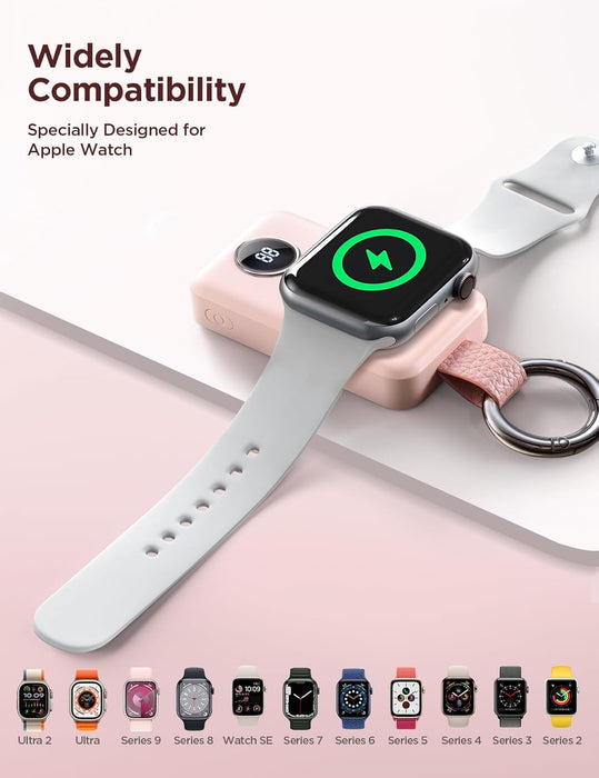 JOYROOM 2000mAh Wireless Charger For Apple Watch Pink
