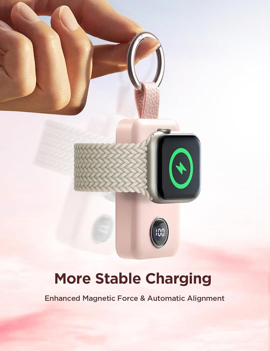 JOYROOM 2000mAh Wireless Charger For Apple Watch Pink