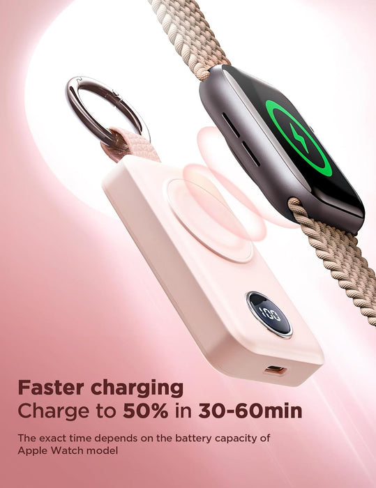 JOYROOM 2000mAh Wireless Charger For Apple Watch Pink