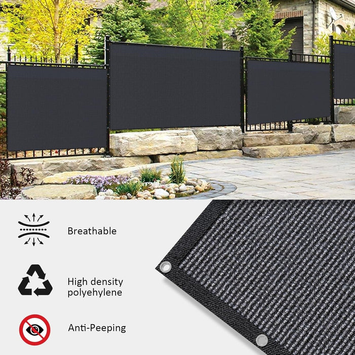 180GSM Privacy Fence Screen Black 1Mx3M