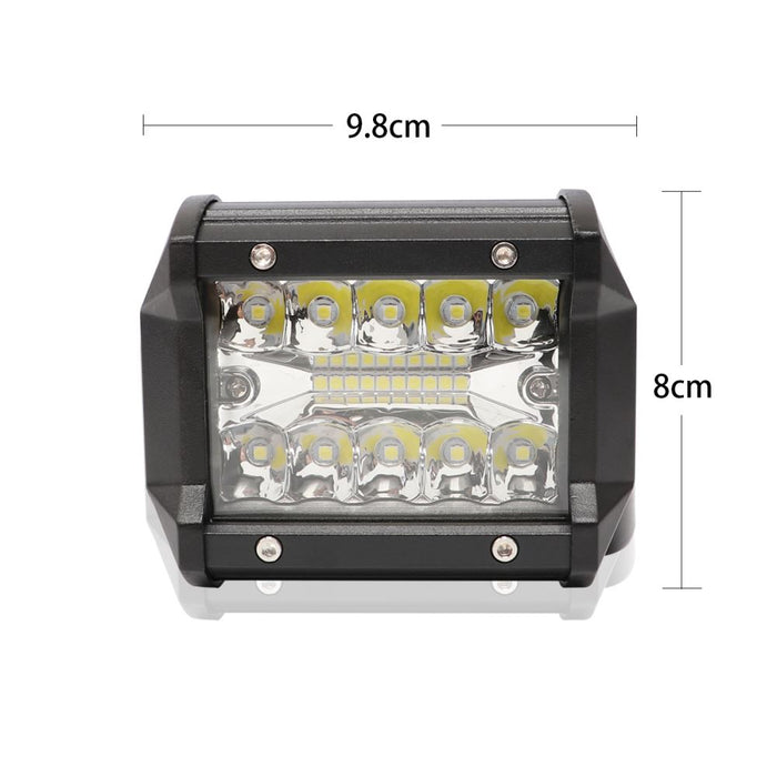 2x 4inch CREE LED Work Light Bar Spot Flood OffRoad Driving Reverse 4x4 Ford