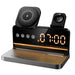 Hoco 15W 4-in-1 Magnetic Wireless Fast Charger with Alarm Clock