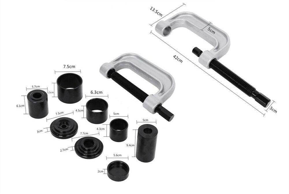 10pc Ball Joint Service Kit Remover Separator Adaptor 4x4 Garage Tool Car Van