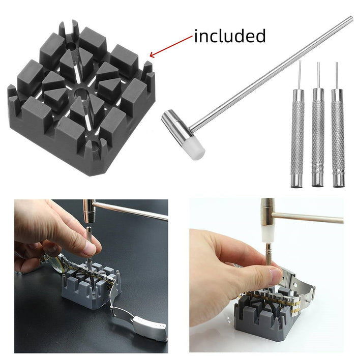 506pcs Watch Repair Tool Kit Back Case Opener Remover Spring Pin Bars Watchmaker