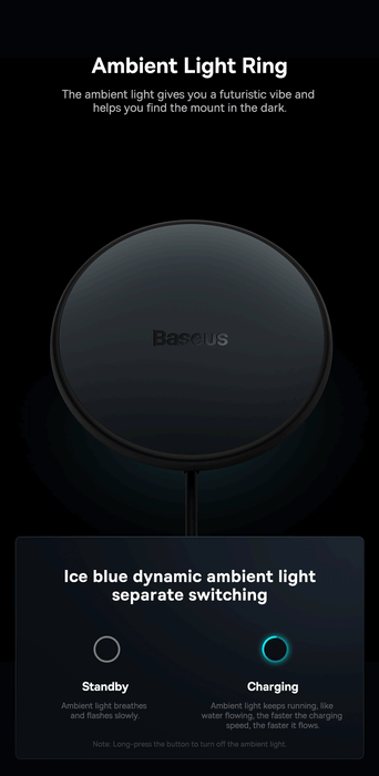 Magnetic Wireless Car Charger & Phone Holder