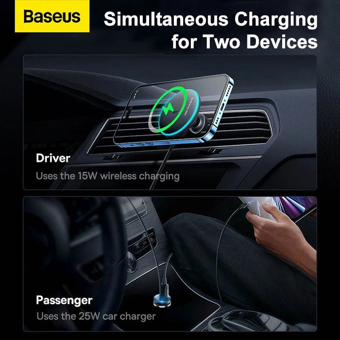 40W Car Magnetic Wireless Charger