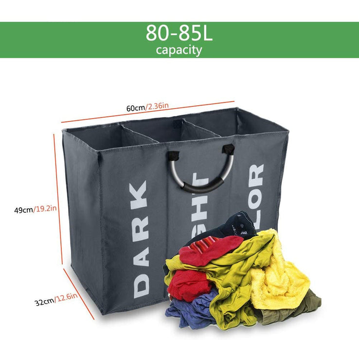 3 Sections Laundry Bag