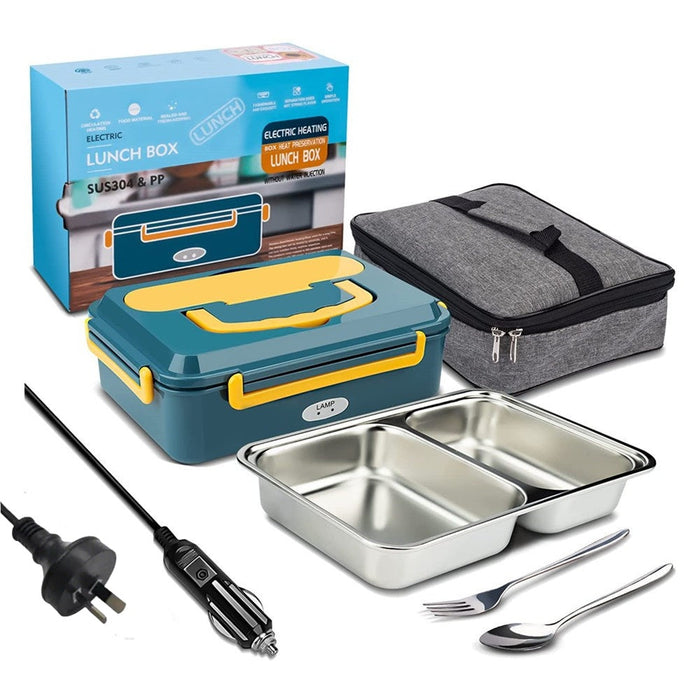 Portable Electric Heated Heating Lunch Box Bento Food Warmer 12V