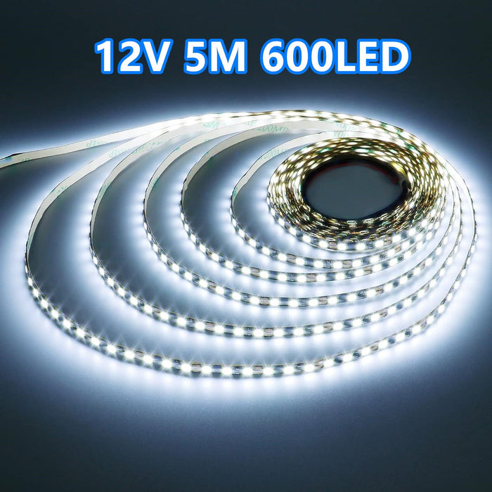 2835 12V 5M LED Strip Light Cool White 600LED