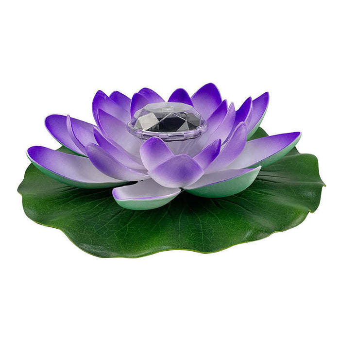 Floating Solar Pool Lotus Light Blue