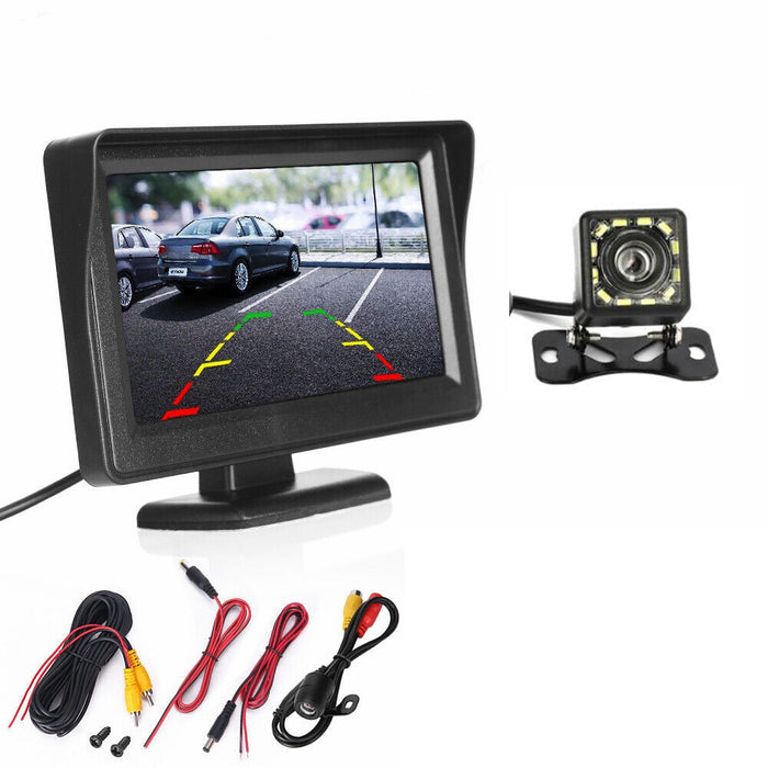 4.3" Monitor Car Reverse Camera Kit Rear View