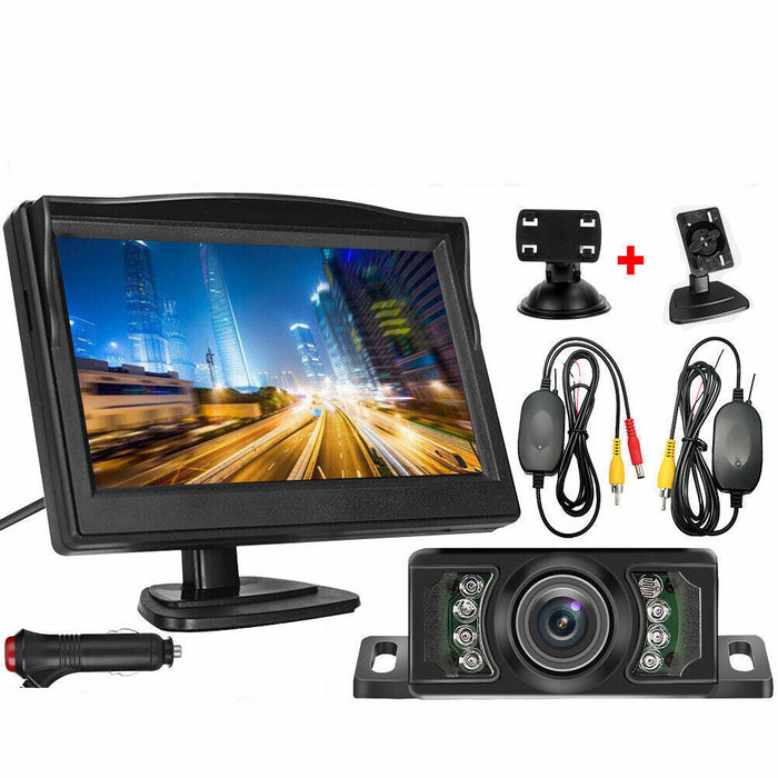 5 Inch Wireless Reverse Camera Kit with Monitor & Night Vision