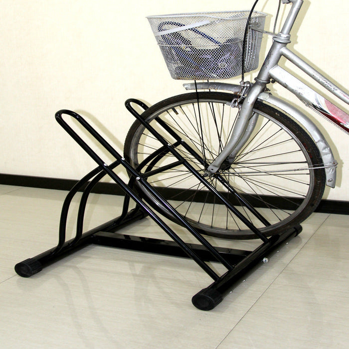 2 Bike Floor Type Parking Rack Stand