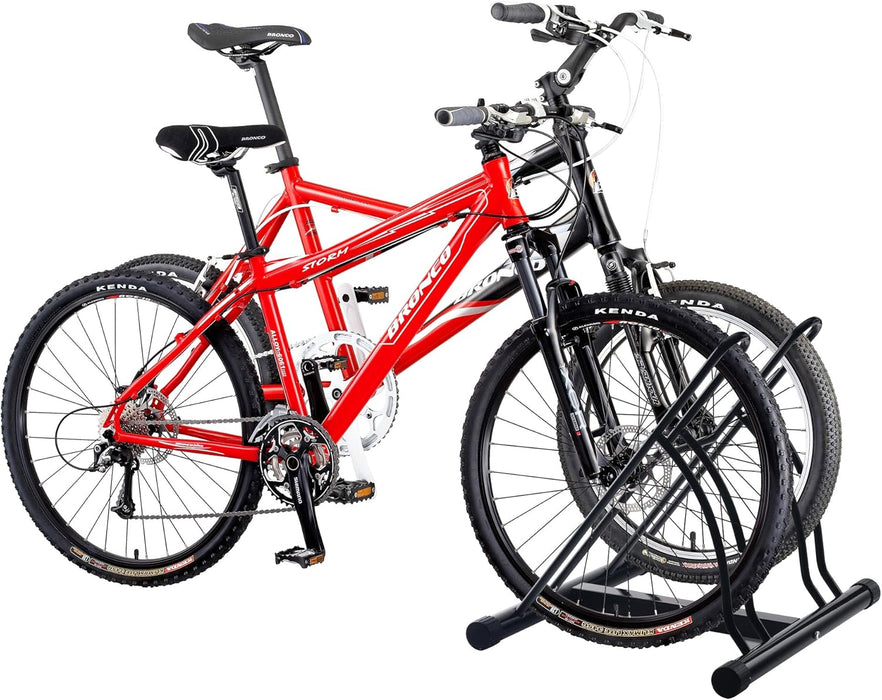 2 Bike Floor Type Parking Rack Stand