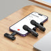 Hoco Dual Wireless Lapel Mic w USB C Connector + Lightning Adaptor, DSP Noise Cancellation - image 3